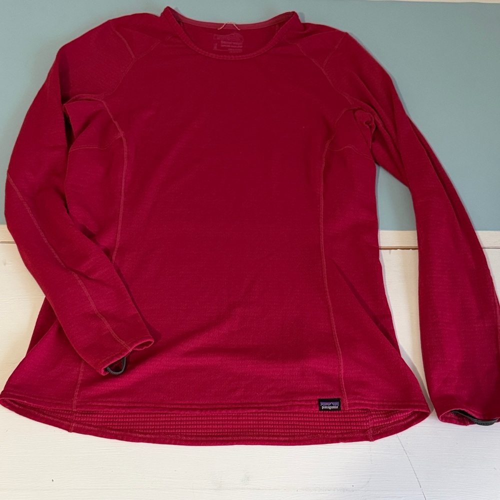 Patagonia Capilene Pink Thermal Weight Crewneck Size M Excellent Condition